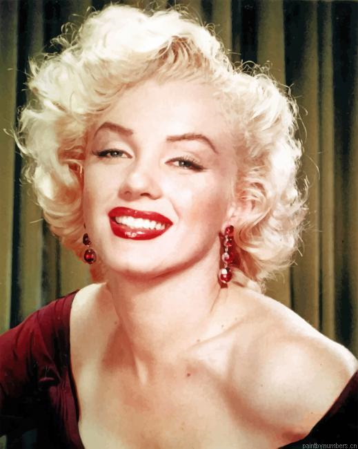 The Gorgeous Marilyn Monroe Actors Painting By Numbers.png