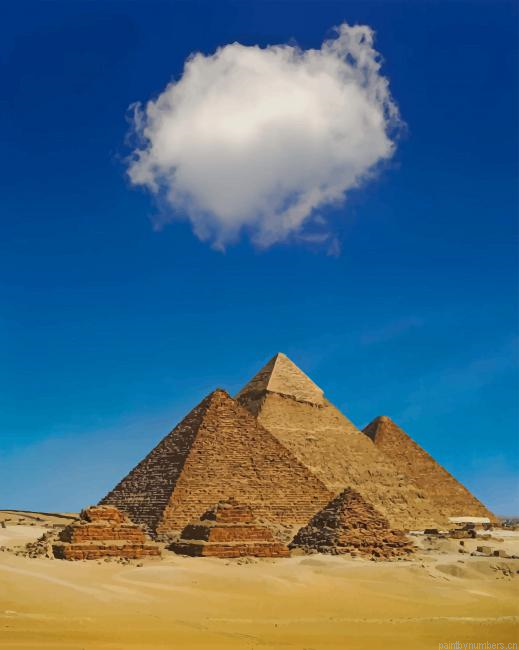 The Great Pyramid Of Giza Desert Painting By Numberss.png