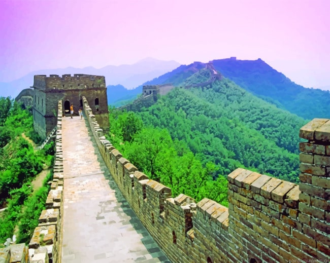 The Great Wall Of China Landscapes Painting By Numberss.png