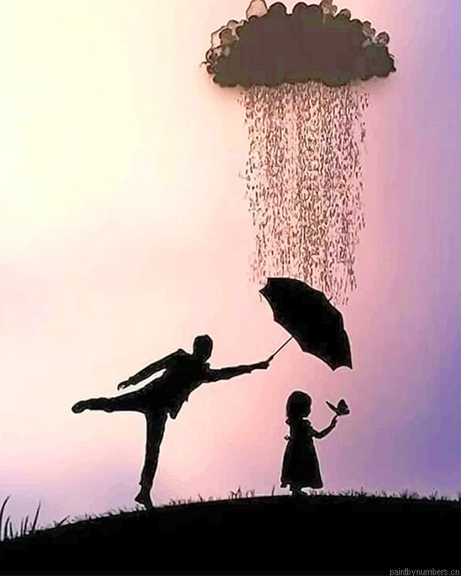 The Hero Father Silhouette Painting By Numbers.png