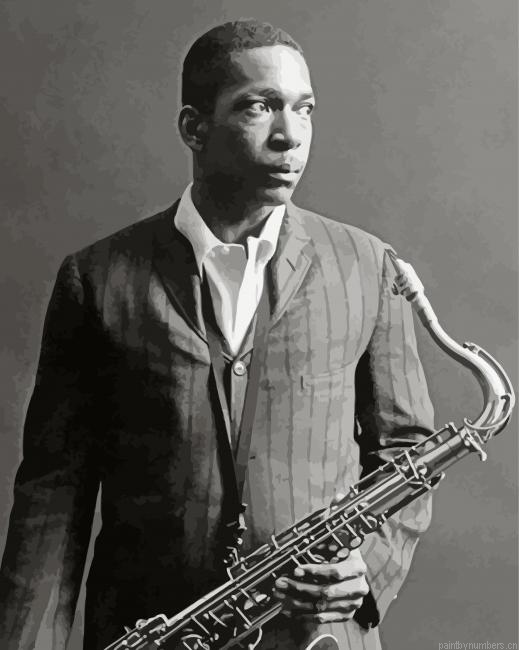 The Jazz Saxophonist John Coltrane Painting By Numberss.png