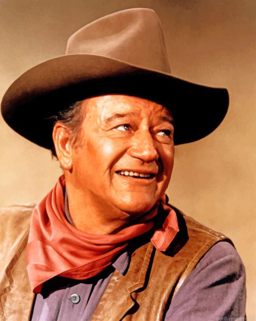 The Legend John Wayne Painting By Numbers.png