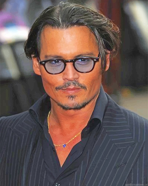 The Legend Johnny Depp Actors Painting By Numberss.png