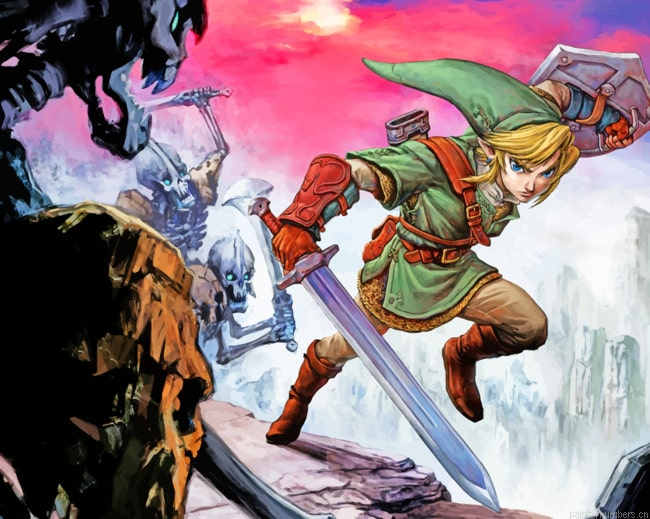 The Legend Of Zelda Warrior Painting By Numbers.png