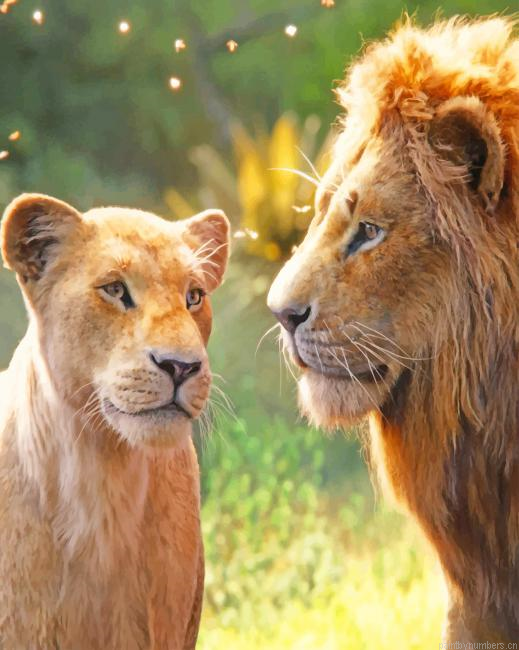The Lion King Animals Painting By Numbers.png