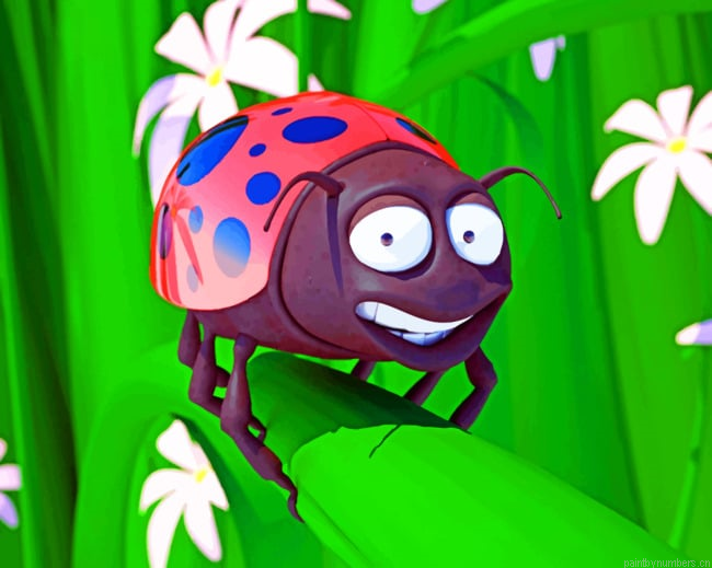 The Little Andy Gargle Ladybug Cartoons Painting By Numberss.png