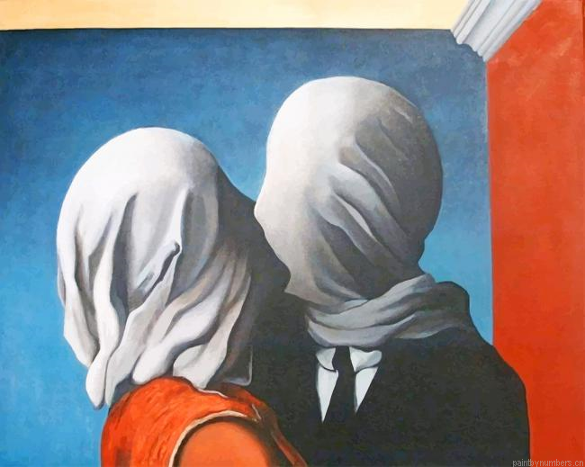 The Lovers By Rene Magritte Artworks Painting By Numbers.png