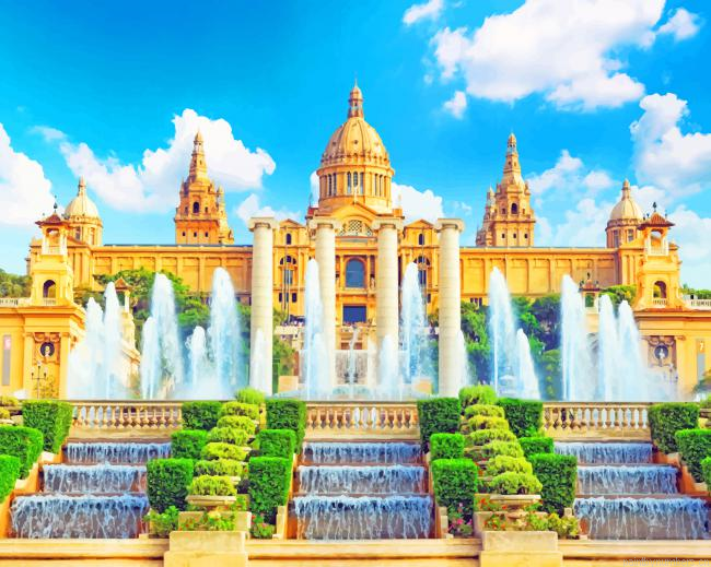 The Museu Nacional D Art De Catalunya Spain Painting By Numberss.png