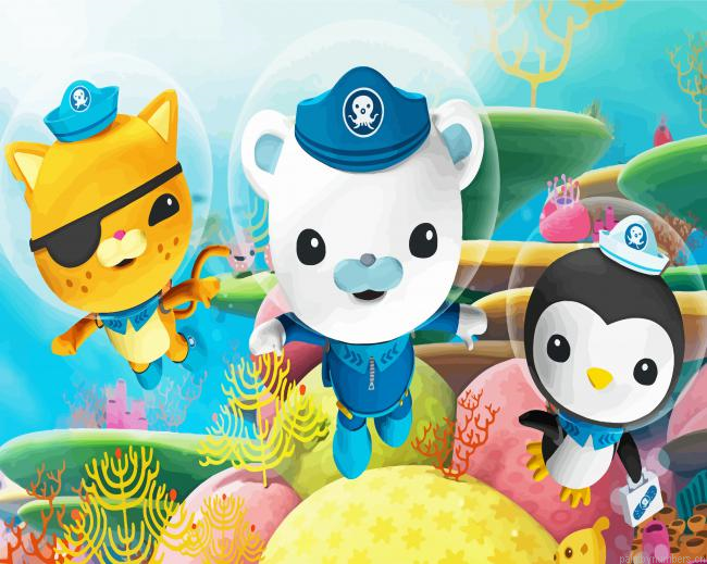 The Octonauts Captain Barnacles And Friends Painting By Numberss.png