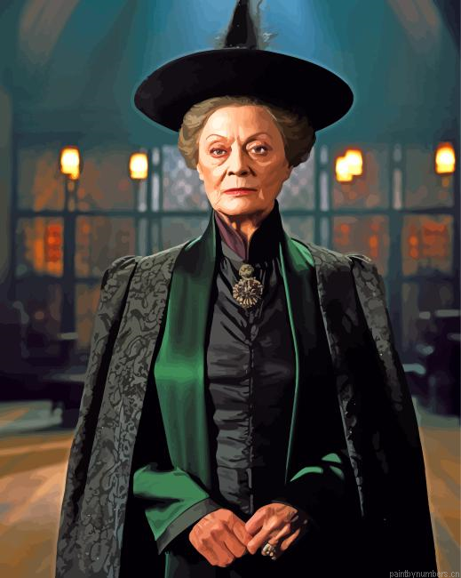 The Professor Minerva Mcgonagall Painting By Numberss.png