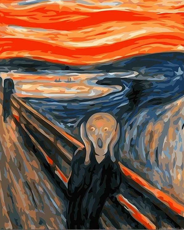 The Scream Edvard Munch Arts Painting By Numberss.png