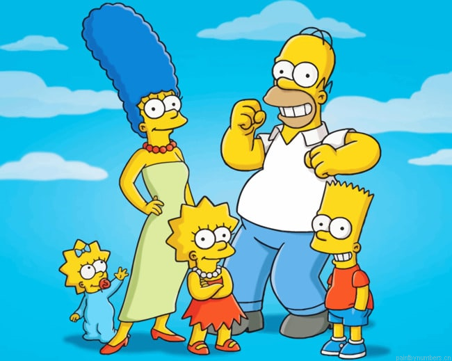 The Simpsons Cartoons Painting By Numbers.png