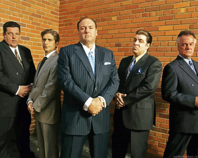 The Sopranos Characters Painting By Numberss.png
