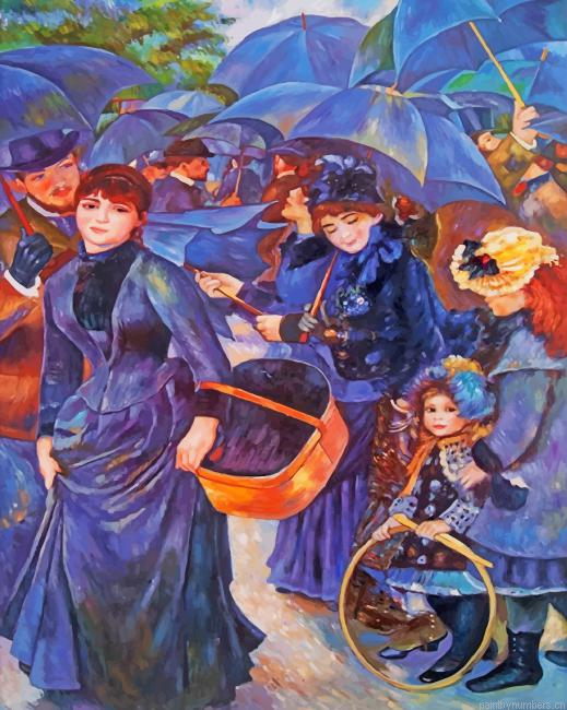 The Umbrellas Pierre Auguste Renoir Painting By Numberss.png