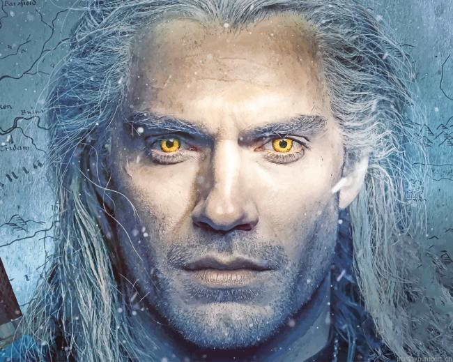 The Witcher Geralt Of Rivia Painting By Numberss.png