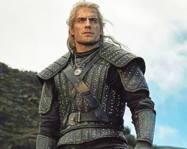 The Witcher Henry Cavill Actor Painting By Numberss.png