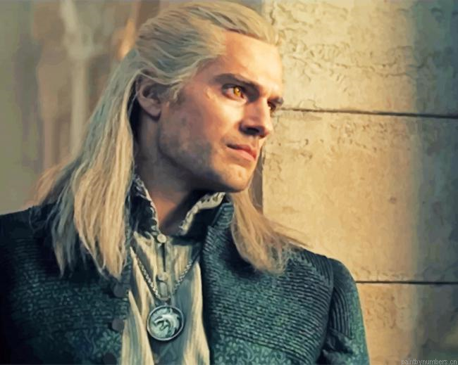 The Witcher Magical Eyes Henry Cavill Painting By Numberss.png