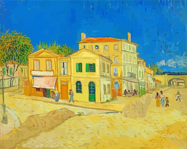 The Yellow House Painting By Numberss.png