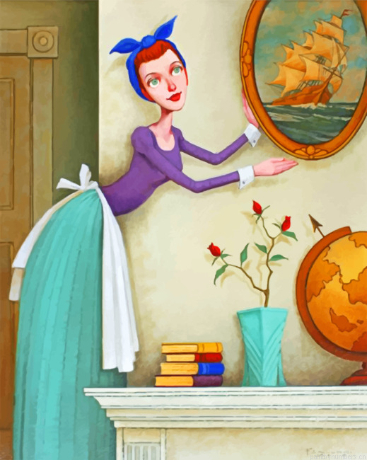 The Beautiful Housemaid Painting By Numbers.png