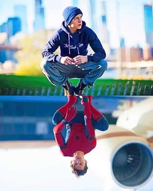 Thomas Holland Spider Man Movies Painting By Numberss.png