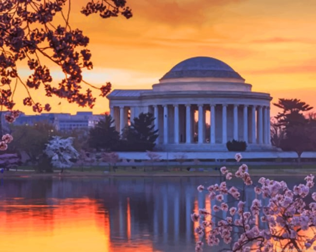 Thomas Jefferson Memorial Buildings Painting By Numberss.png