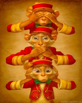 Three Wise Monkeys Painting By Numbers.png