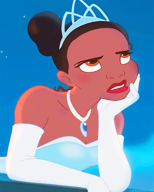 Tiana Disney Princess Painting By Numberss.png
