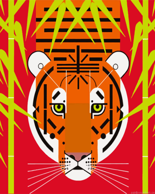 Tiger Charley Harper Painting By Numbers.png