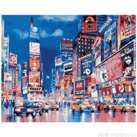 Times Square New York Cities Painting By Numbers.png