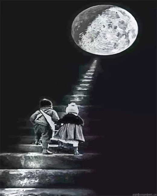 To The Moon And Never Back Painting By Numberss.png