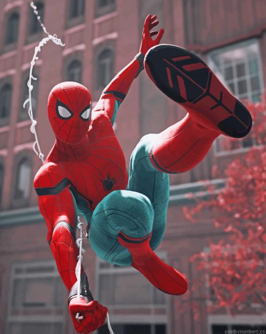 Tom Holland Spider Man Movies Painting By Numbers.png
