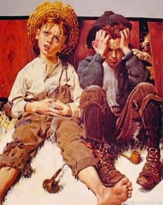 Tom Sawyer And Huckleberry Painting By Numbers.png