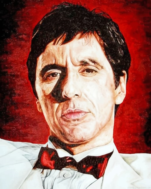 Tony Montana Illustration Painting By Numbers.png