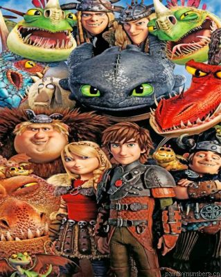 Toothless Movie Painting By Numbers.png