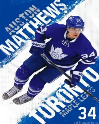 Toronto Maple Leafs Auston Matthews Painting By Numbers.png