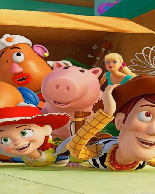 Toy Story Cartoon Painting By Numberss.png