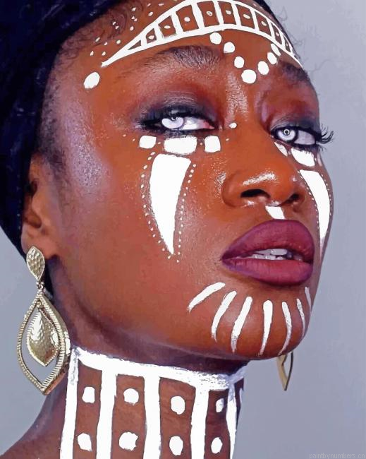 Traditional Tribal African Painting By Numberss.png