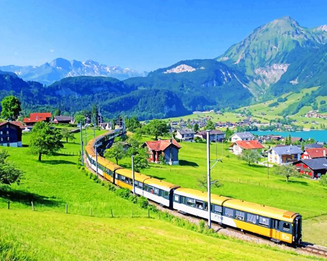 Train Golden Pass Painting By Numberss.png
