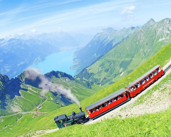 Train In Switzerland Painting By Numberss.png