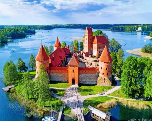 Trakai Lithuania Castle Painting By Numbers.png