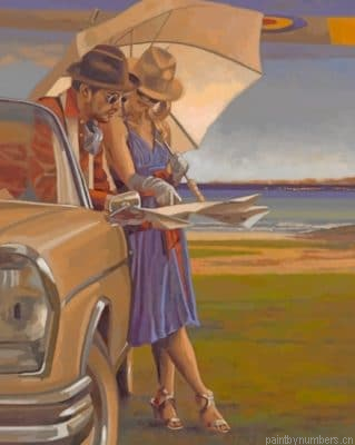 Travelers Couple Discovering New Places Painting By Numberss.png