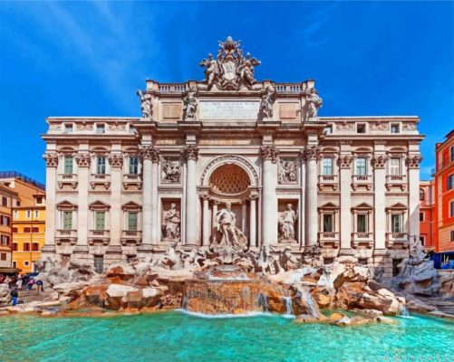 Trevi Fountain Italy Painting By Numbers.png