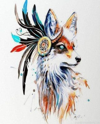 Tribal Fox Animals Painting By Numbers.png