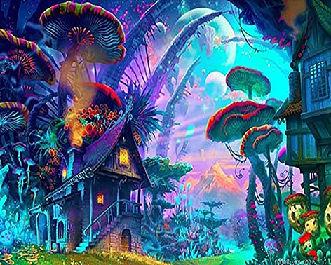 Trippy Forest Painting By Numbers.png