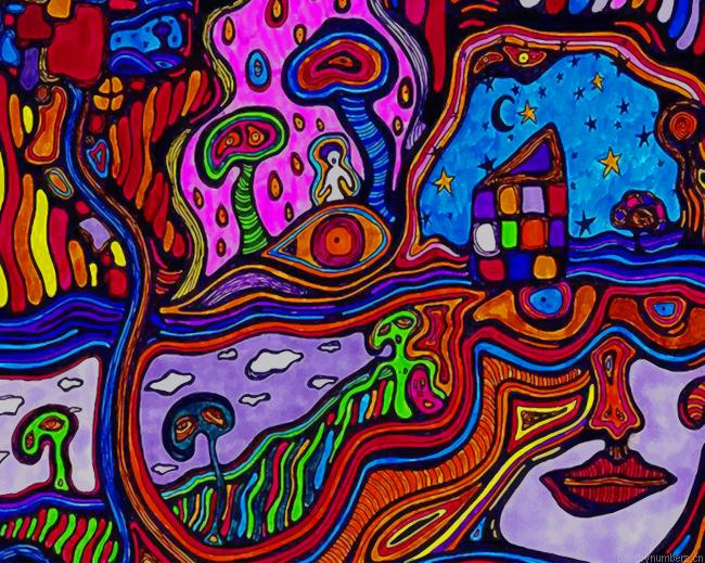 Trippy Psychedelic Art Abstracts Painting By Numberss.png