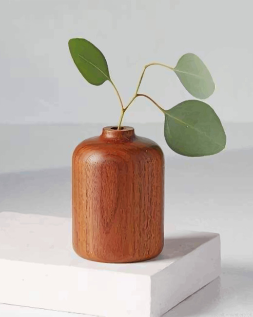 Tropical Brown Vase Painting By Numbers.png