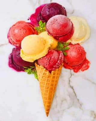 Tropical Ice Cream Food Painting By Numbers.png