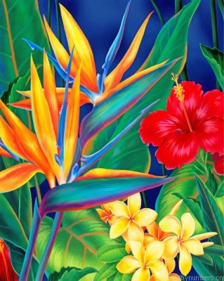 Tropical Paradise Plant Painting By Numbers.png