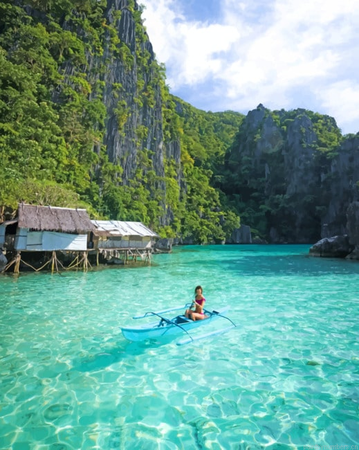 Twin Lagoon Entrance Philippines Landscapes Painting By Numberss.png