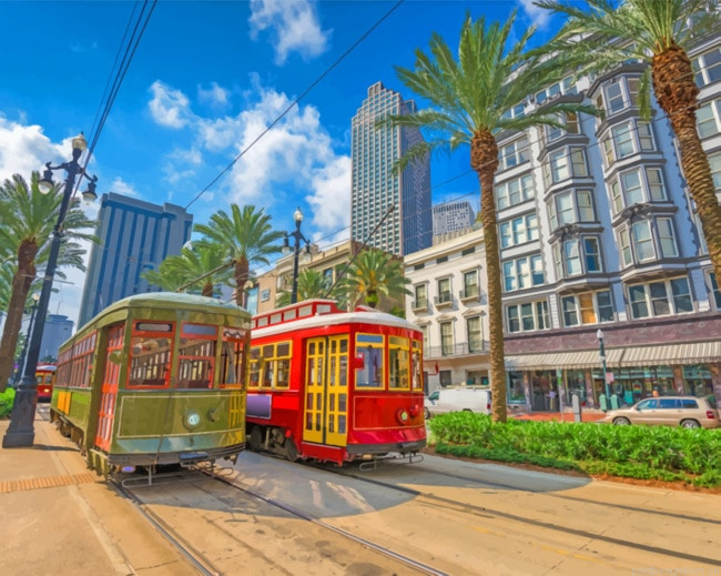 Two Trams In New Orleans Cities Painting By Numberss.png